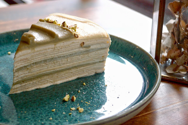 OZ cafe bistro 小山園抹茶千層 若竹 海鹽太妃開心果千層 鹽之花 OZ cafe bistro 小山園抹茶千層 若竹 海鹽太妃開心果千層 鹽之花