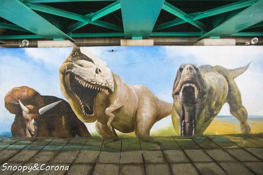 【玩樂．台北】新莊熱門打卡景點／新莊中港大排彩繪親水綠廊～超網美的彩色積木步道，散步就能拍好拍滿