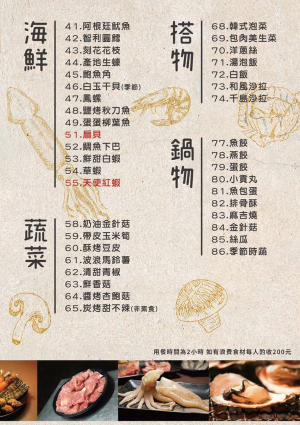 基隆吃到飽豚野日式炭火燒肉菜單 豚野日式炭火燒肉,基隆吃到飽,基隆燒肉,包廂,包場,派對,party,家族聚餐,母親節,聖誕節,耶誕節,年菜餐廳,謝師宴餐廳,結婚紀念日餐廳