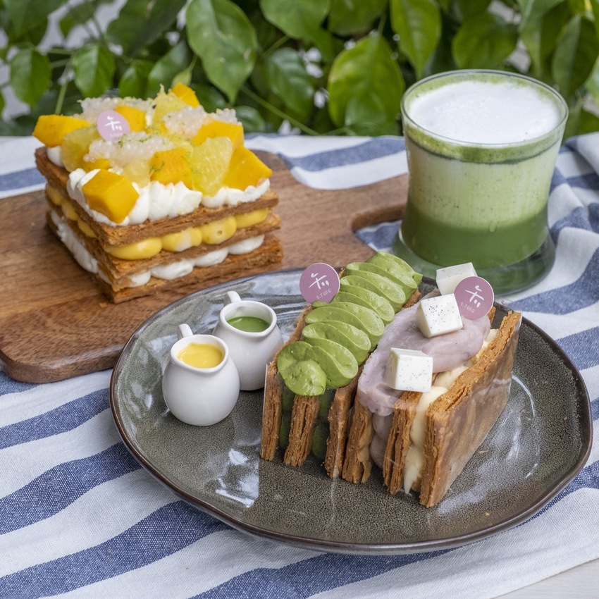 台北美食 午冬甜點｜美得像藝術品！北車補習街人氣千層酥，限定口味「楊枝甘露千層酥」根本欠吃！ · 算命的說我很愛吃