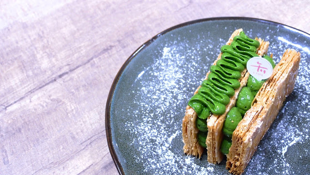 抹茶千層酥,抹茶千層派,午冬甜點