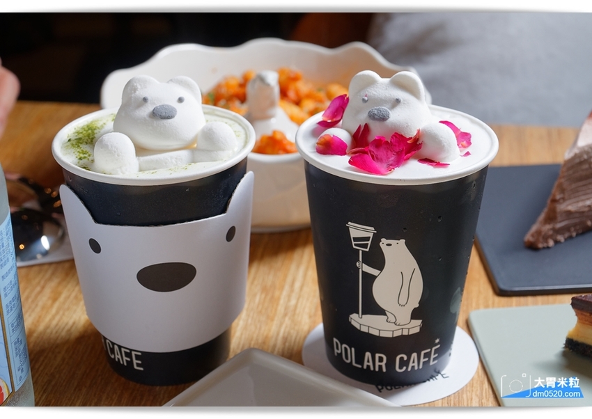 大胃米粒(台北西門町咖啡廳推薦)POLAR CAFE 西門旗艦店,北極熊主題咖啡廳,寶拉熊泡牛奶浴~灑上玫瑰花瓣可愛又浪漫！全天候提供早午餐/甜點,捷運西門站美食, - 大胃米粒 DAVID &