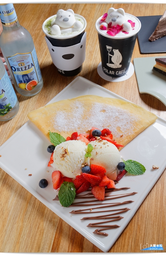 大胃米粒(台北西門町咖啡廳推薦)POLAR CAFE 西門旗艦店,北極熊主題咖啡廳,寶拉熊泡牛奶浴~灑上玫瑰花瓣可愛又浪漫！全天候提供早午餐/甜點,捷運西門站美食, - 大胃米粒 DAVID &