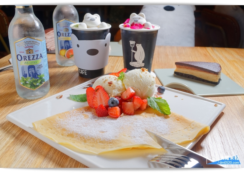 大胃米粒(台北西門町咖啡廳推薦)POLAR CAFE 西門旗艦店,北極熊主題咖啡廳,寶拉熊泡牛奶浴~灑上玫瑰花瓣可愛又浪漫！全天候提供早午餐/甜點,捷運西門站美食, - 大胃米粒 DAVID &