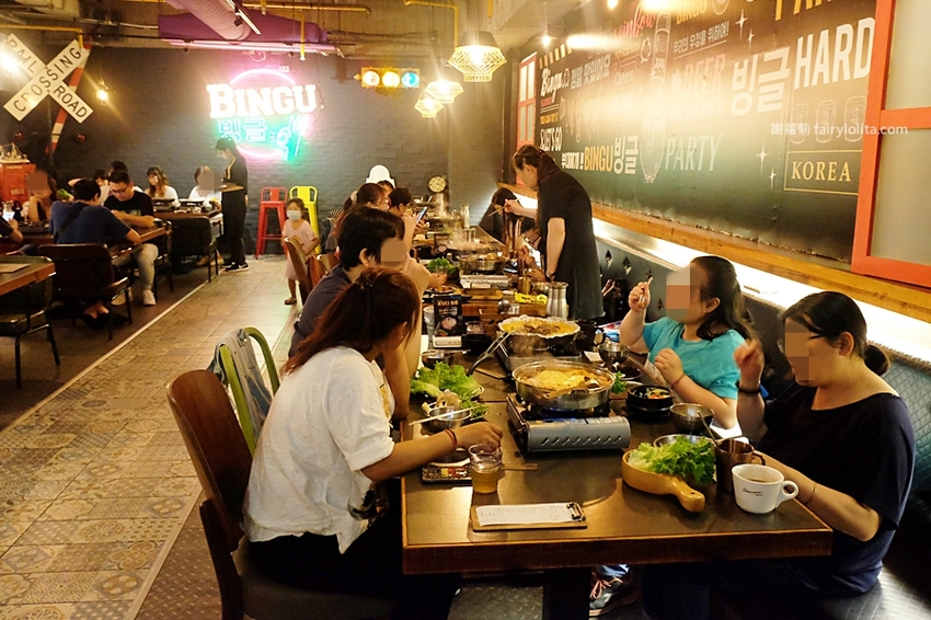 BINGU賓屋韓國食堂。只要358元,超狂韓式銅盤烤肉吃到飽,最多享近50道食材任你挑! @蹦啾♥謝蘿莉 La vie heureuse