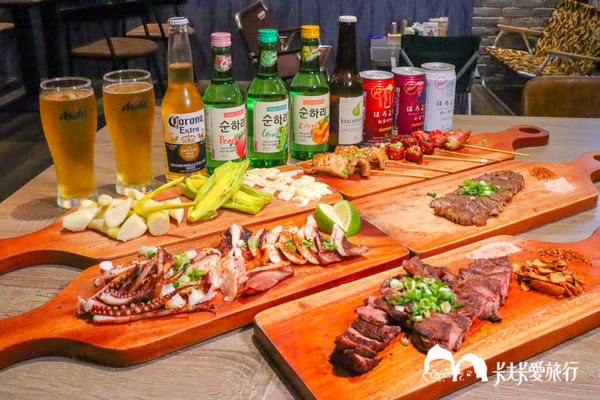 買醉串燒酒場：宜蘭宵夜-買醉串燒酒場｜宜大旁超高CP值的燒烤串燒炸物沙朗牛排與烤魷魚