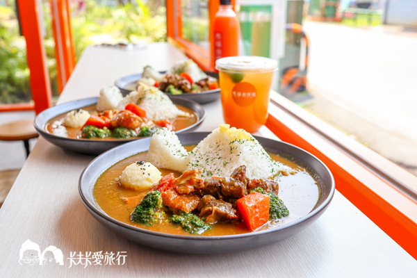 秀福合作社 Sure Food Curry&Coffee:宜蘭美食-秀福合作社|龜山島造型咖哩飯!午茶甜點幸福轉運站幾米公園旁