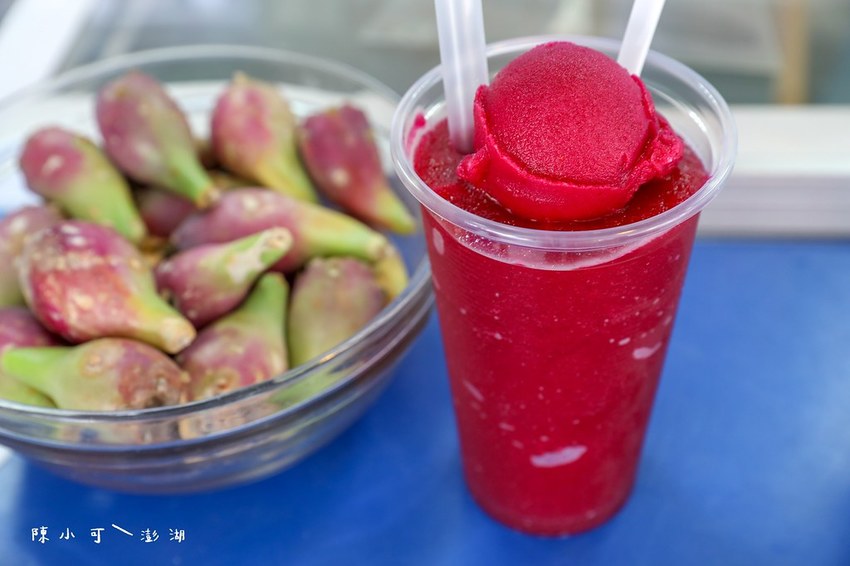 仙人掌冰,仙人掌冰沙,仙人掌冰淇淋,招牌仙人掌冰,澎湖仙人掌冰城,風茹茶 @陳小可的吃喝玩樂