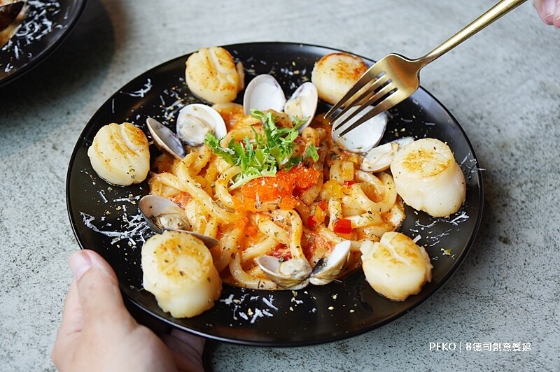 8德司創意餐館.台中美食.台中海鮮塔.台中聚餐餐廳.一中美食.8德司菜單.