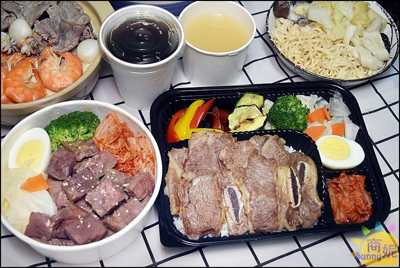 羊角燒肉食堂。這份量太浮誇!丼飯燒肉便當超爆量火鍋自取再送天使紅蝦.牡蠣人均不到200-商妮吃喝遊樂