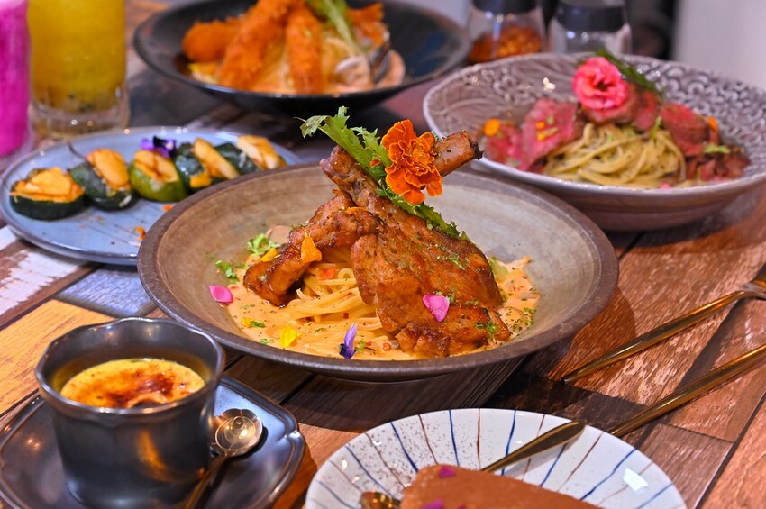 台中逢甲義大利麵超美擺盤大份量推薦 8種自製熬煮醬汁 自製千層蛋糕不用百元好吃 瑰覓GuiMi逢甲