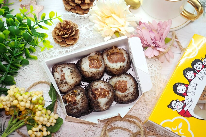 ♥幸福翔綺 西螺麻糬大王♥現包現吃最新鮮.女孩必買金莎巧克力麻糬雲林人氣團購伴手禮.現在在台北車站就買的