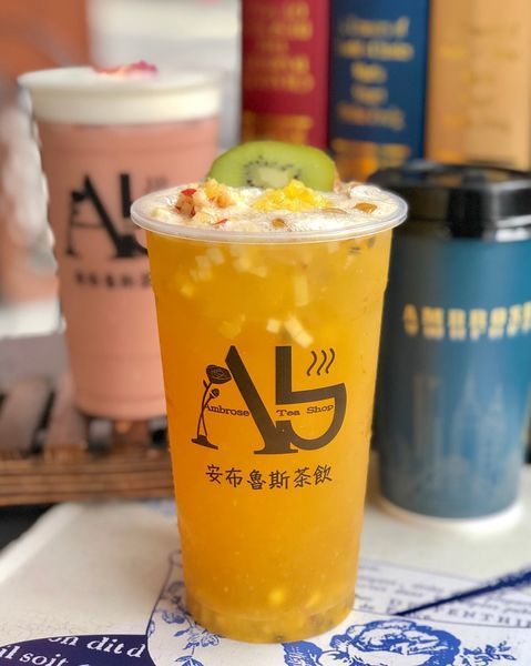 【安布魯斯茶飲】生活美學風格的飲料店｜玫瑰茶｜手沖咖啡｜濾掛咖啡｜雞蛋糕