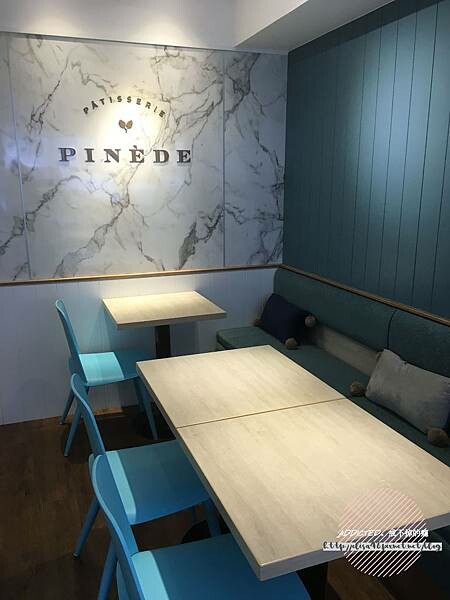 台北信義-[PINEDE 彼內朵] 捷運市政府站1號出口旁，來自日本名古屋知名甜點品牌，夏季限定芒果蛋糕，法式夢幻風台北下午茶推薦