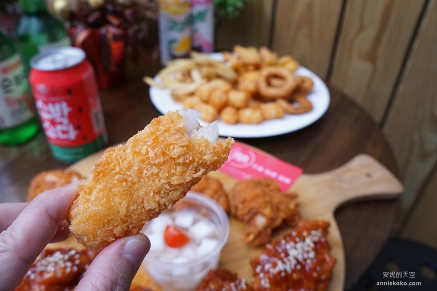 景美站美食 滿滿炸雞 咖哩 燒酒 超高CP值 三種風味一次滿足 韓風系炸雞店 - 安妮的天空