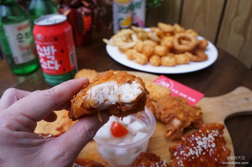景美站美食 滿滿炸雞 咖哩 燒酒 超高CP值 三種風味一次滿足 韓風系炸雞店 - 安妮的天空