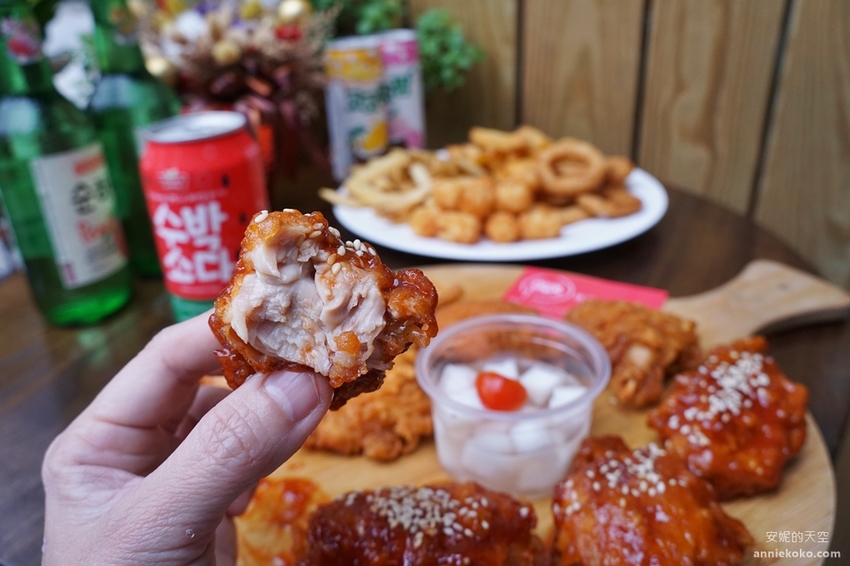 景美站美食 滿滿炸雞 咖哩 燒酒 超高CP值 三種風味一次滿足 韓風系炸雞店 - 安妮的天空