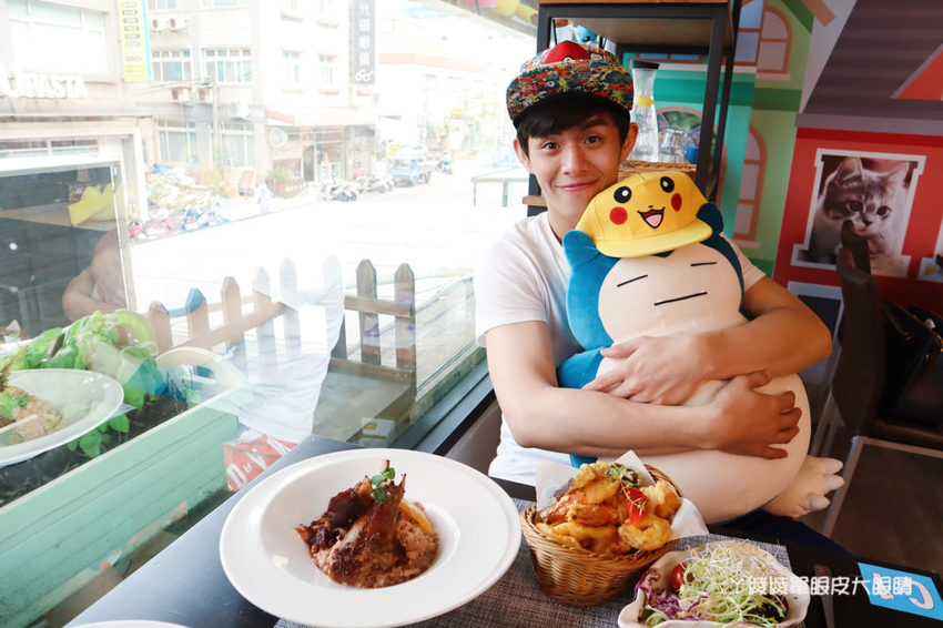 竹北平價美食餐廳推薦流浪貓香草義式廚房,竹北新開幕寶可夢主題美食餐廳!貓奴們快來找主子