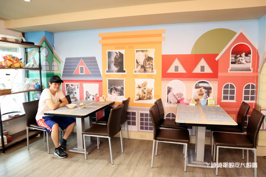 新竹竹北親子餐廳推薦流浪貓香草義式廚房,新開幕寶可夢主題美食餐廳!貓奴們快來找主子