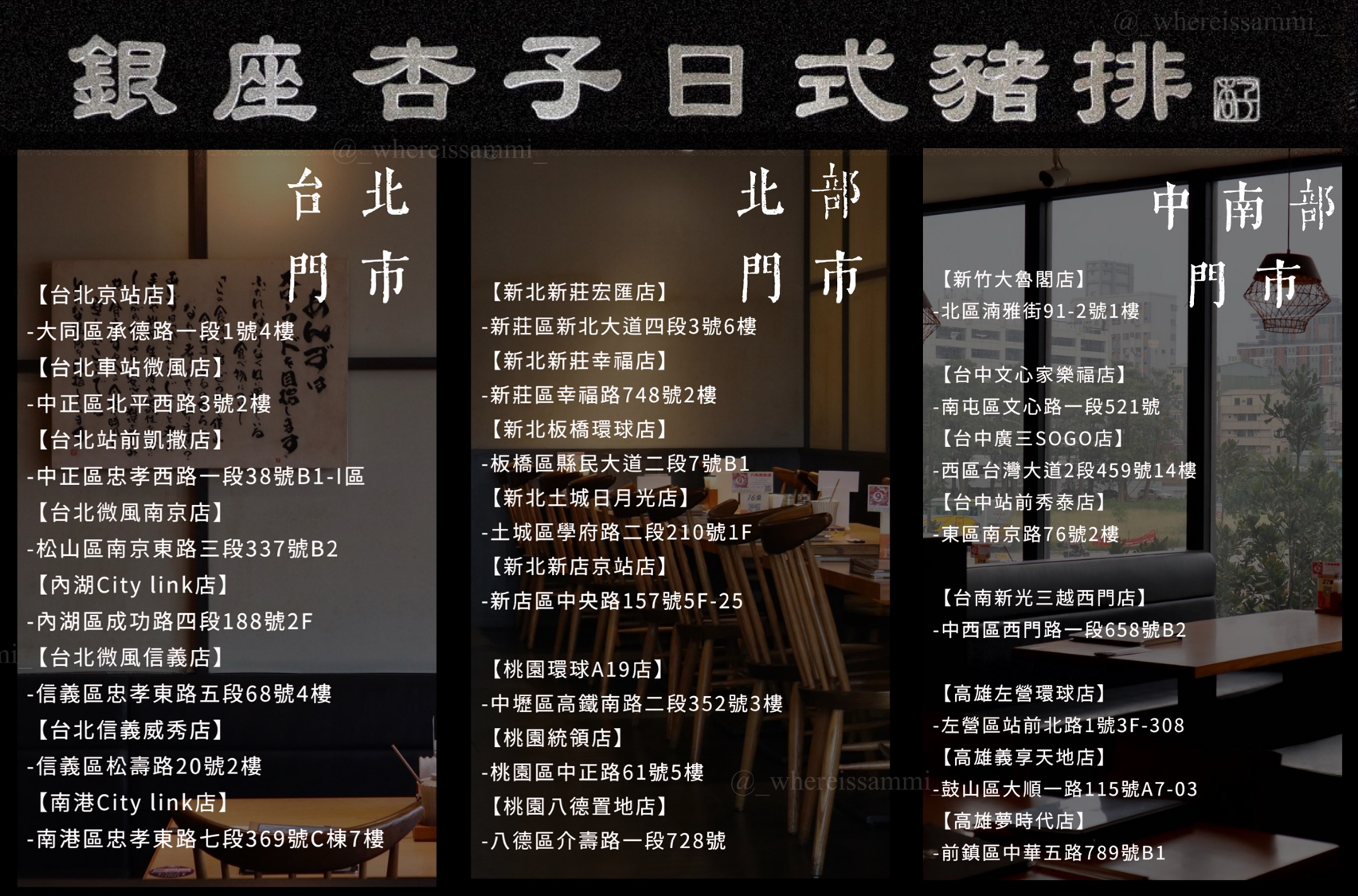 (附菜單)全台知名連鎖|銀座杏子日式豬排．與橋村炸雞強強聯手