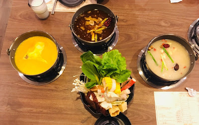 [新竹美食] 樂鍋居精緻鍋物｜養生龍骨鍋、南瓜起士牛奶鍋、招牌麻辣鍋、主廚嚴選海陸、霜降牛、松阪豬、羊五花、鮮嫩鱸魚、花枝漿、香滷鴨血、香滷豆腐