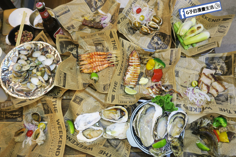 板橋-火夯seafood 海鮮燒烤.平價燒烤.生蠔.牛小排.滷肉飯