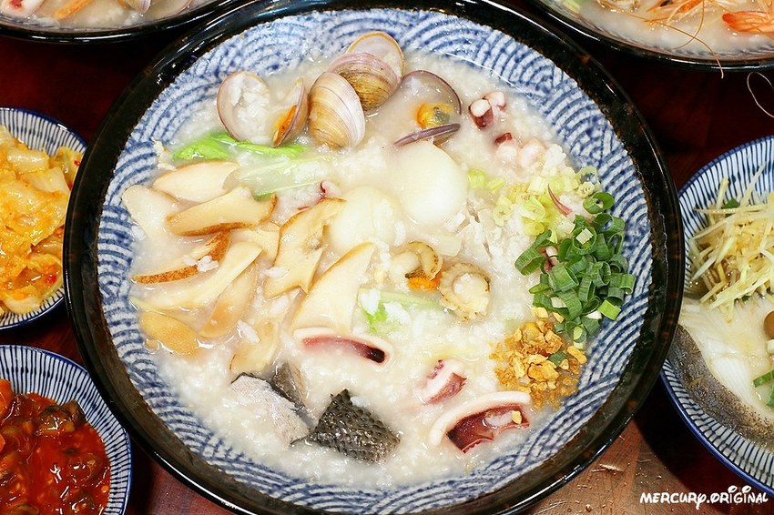 鮑魚干貝海鮮粥