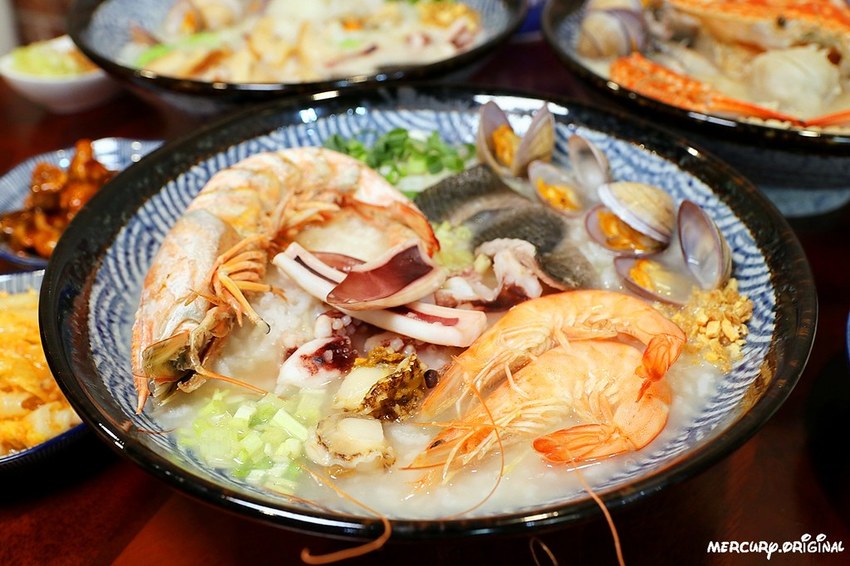 明蝦海鮮粥