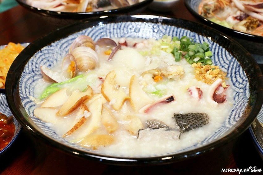 鮑魚干貝海鮮粥