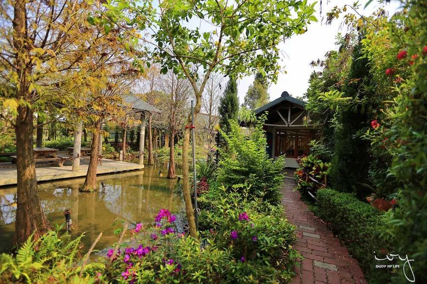 台中南屯隱藏版田園餐廳『田寮農莊』,池塘落羽松造景與總鋪師古早味農家菜,適合親子郊遊的好去處!