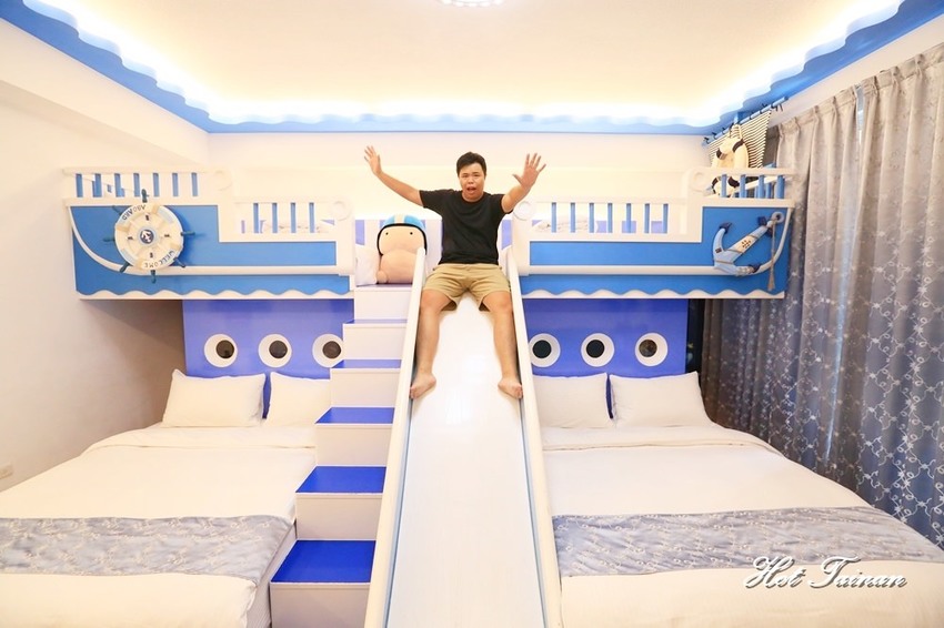民宿就是遊樂園！充滿童趣的住宿空間：台南樂遊親子民宿 - 熱血玩台南。跳躍新世界