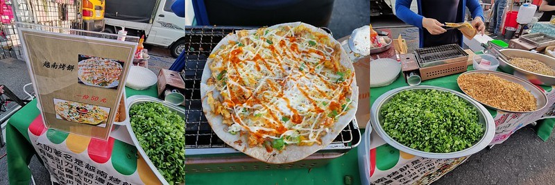 【夜市篇】太保七主宮夜市(彩虹夜市)之排隊美食Top3,柳仔林、丹丹蔥油餅、脆皮炸雞(雞腿酥)、10元炭烤、舞動奇雞(鹽水雞)、鍋貼