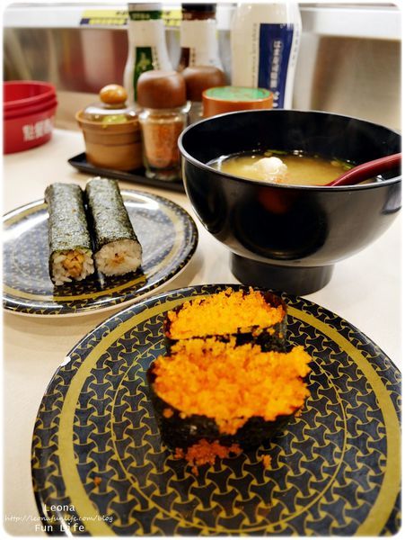 hama壽司大里柳葉魚卵軍艦和味增湯