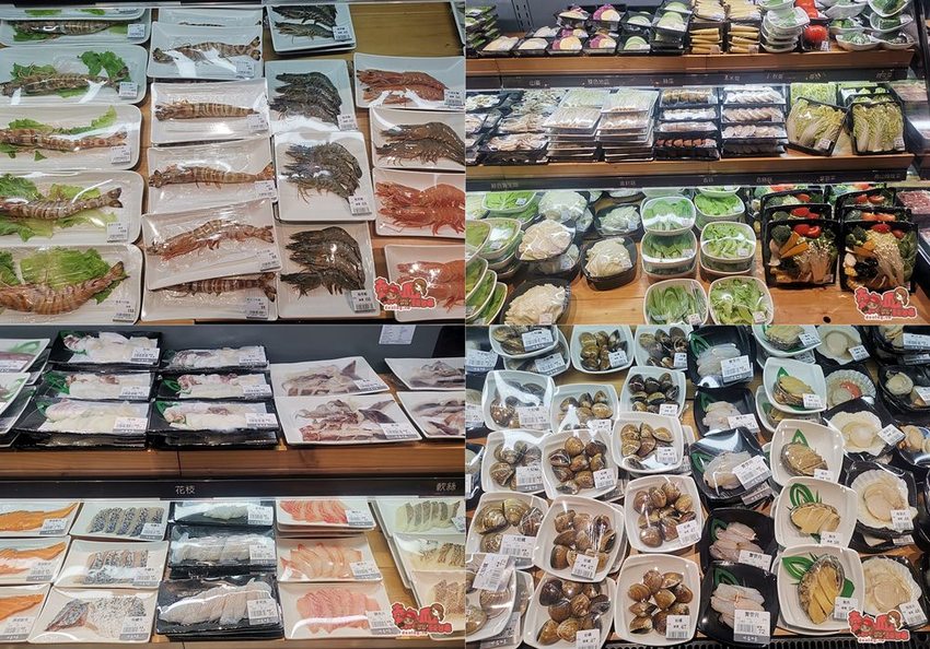 來超市吃火鍋囉!百貨公司內的火鍋宵夜場,想吃啥自己拿:祥富水產 - 熱血玩台南。跳躍新世界