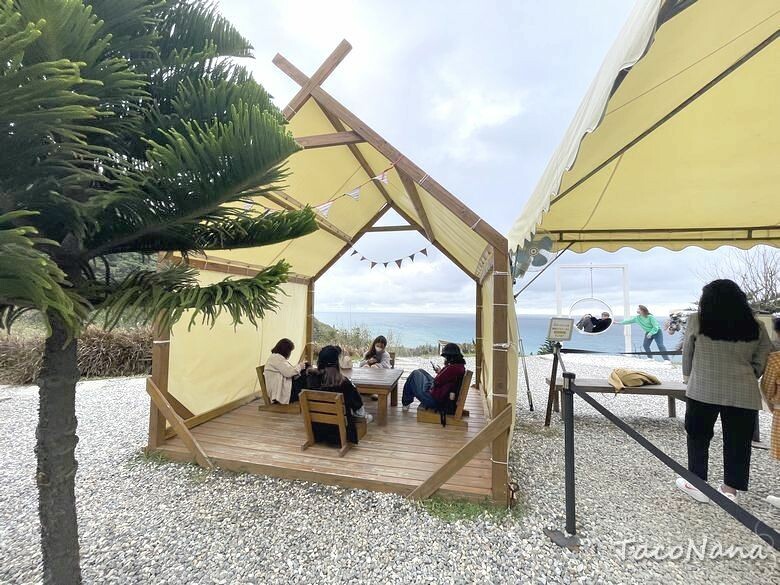 花蓮壽豐景點》山度空間│無敵海景搭配海上鞦韆,唯美天空之鏡!銅板價入園拍美照,折抵換一杯冰紅茶。