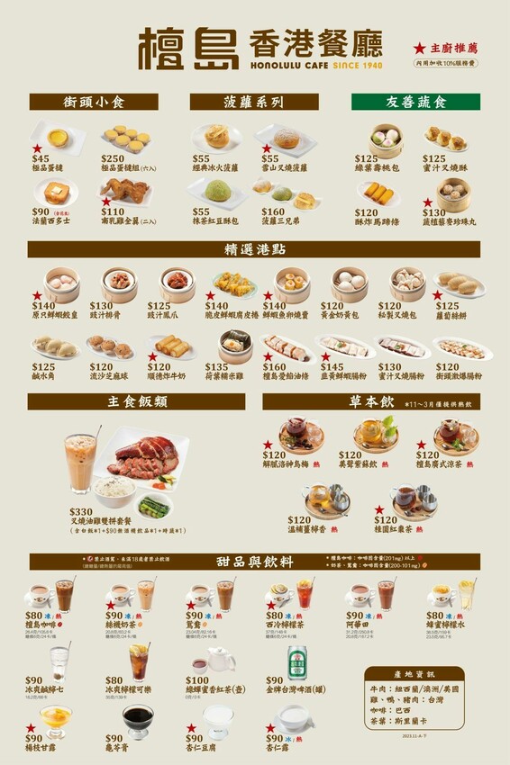 台北市中山區[台北美食] 檀島香港茶餐廳｜超推薦！隱藏版晚餐套餐／蛋撻／菠蘿三兄弟必點！