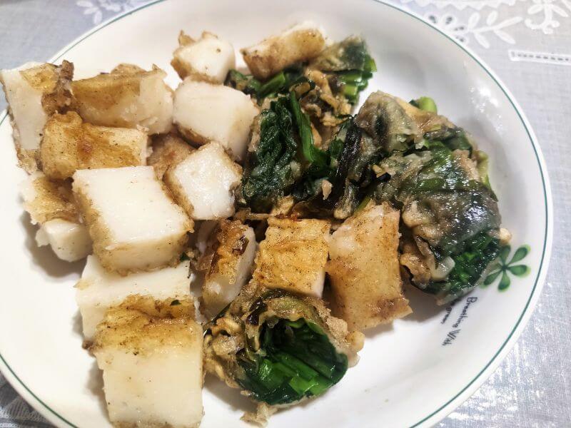 阿琴蚵嗲 蘿蔔糕及韮菜捲