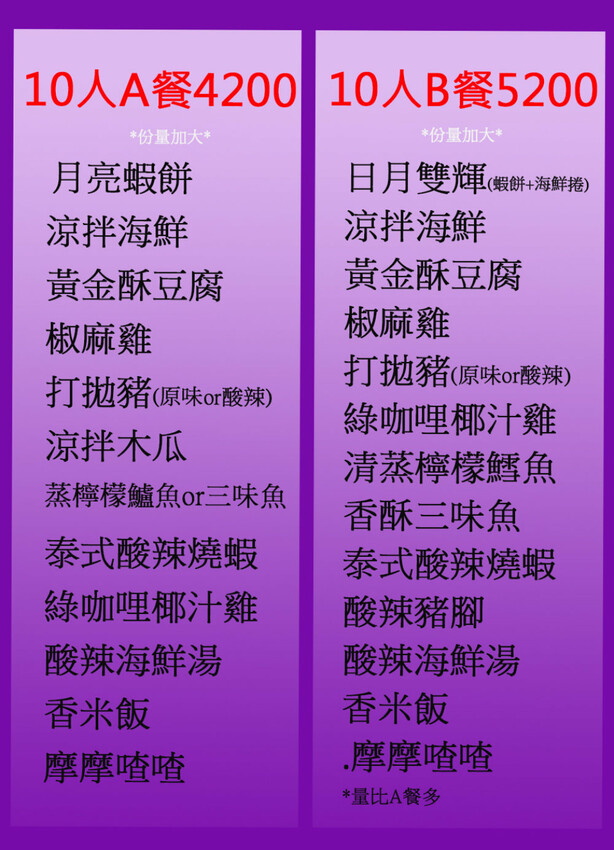 曼谷皇朝泰式料理|台中高CP值泰式餐廳,免收服務費,平日午餐桌菜再享85折~