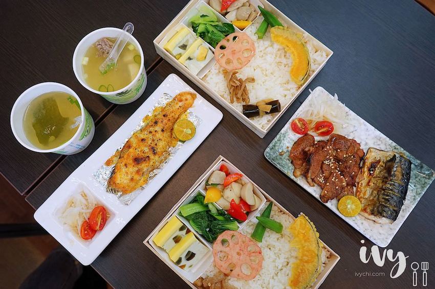 後廚手作餐盒|台中西區精緻平價便當，人氣雙拼厚片醃製梅花豬和新鮮鯖魚，一定要配超脆辣的菜脯，下飯又飽足！