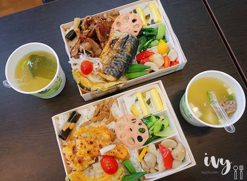 後廚手作餐盒|台中西區精緻平價便當，人氣雙拼厚片醃製梅花豬和新鮮鯖魚，一定要配超脆辣的菜脯，下飯又飽足！