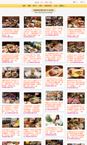 海綿飽飽的鳳梨城堡的美食牆