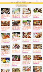 海綿飽飽的鳳梨城堡的美食牆