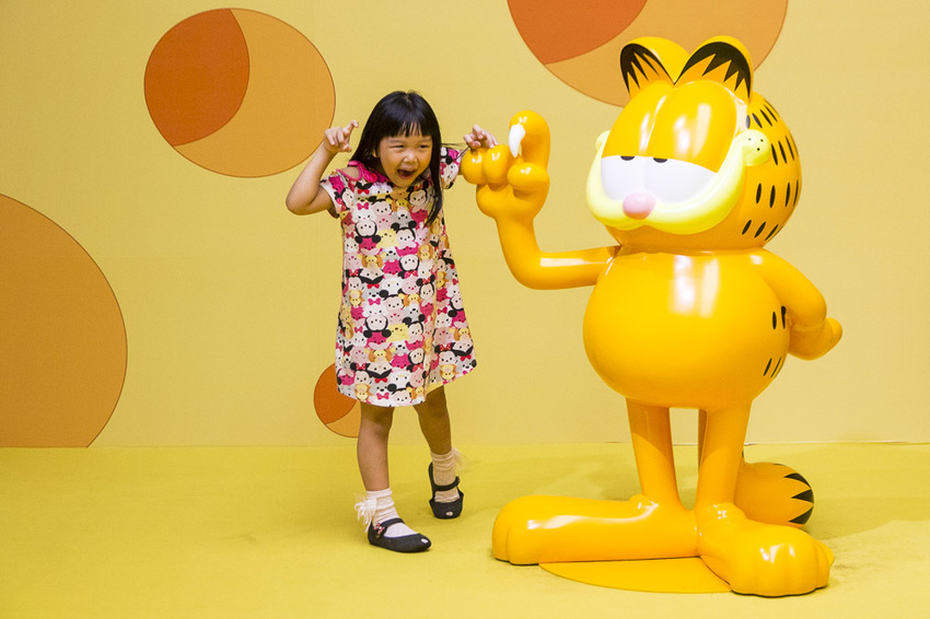 【台北展覽】加菲貓40周年特展～慵懶成性、愛吃有理的胖橘貓，20個萌萌立體加菲貓等你來拍