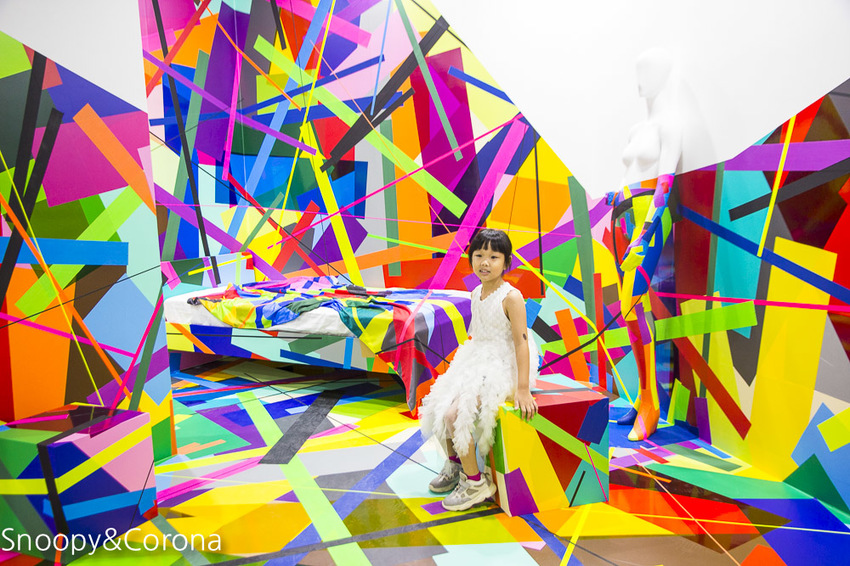 【台北展覽】聚膠行動 #TapeArt 全球首展～用膠帶貼出藝術，從平面畫作至立體空間，還有炫麗的夜視長廊