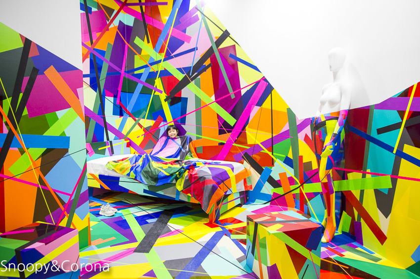 【台北展覽】聚膠行動 #TapeArt 全球首展～用膠帶貼出藝術，從平面畫作至立體空間，還有炫麗的夜視長廊