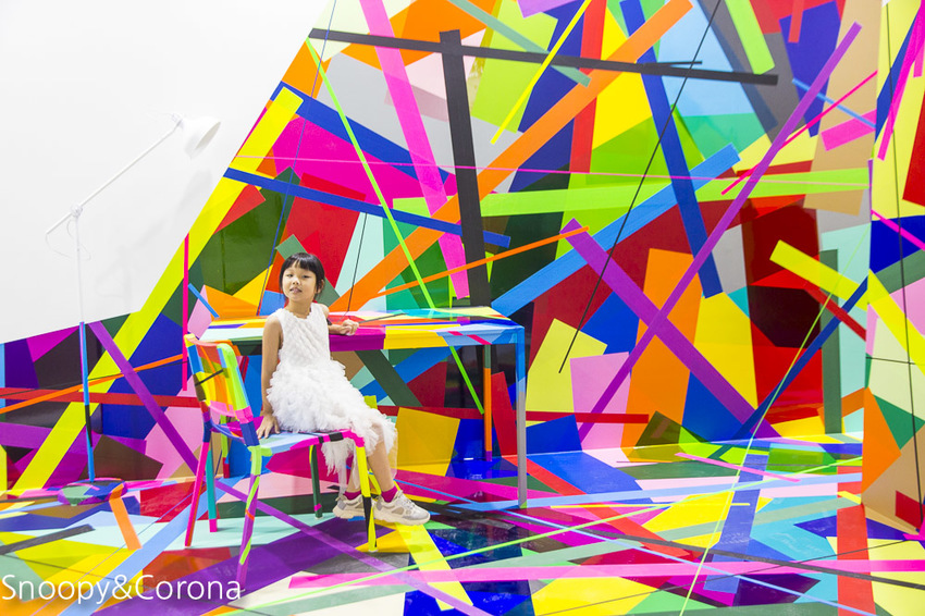 【台北展覽】聚膠行動 #TapeArt 全球首展～用膠帶貼出藝術，從平面畫作至立體空間，還有炫麗的夜視長廊