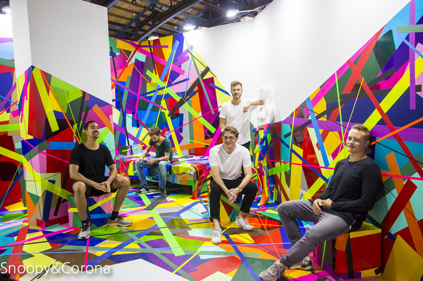 【台北展覽】聚膠行動 #TapeArt 全球首展～用膠帶貼出藝術，從平面畫作至立體空間，還有炫麗的夜視長廊