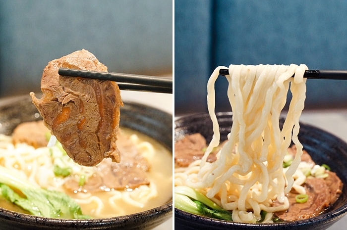 【台北中山區】神仙牛肉麵 必吃份量大又豐富的招牌紅燒(川味)天官四福麵。南京復興站美食