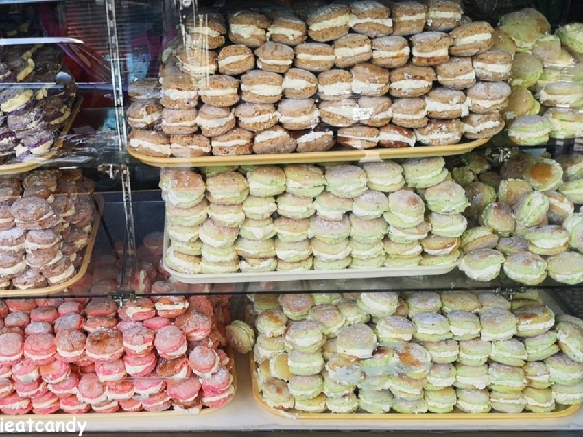 埔里美食_惠豐麵包店│埔里傳統點心店，IG熱門打卡店，彩色台式馬卡龍牆超吸睛。 - 愛伊特candy的分享樂園