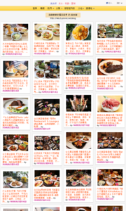 海綿飽飽的鳳梨城堡的美食牆